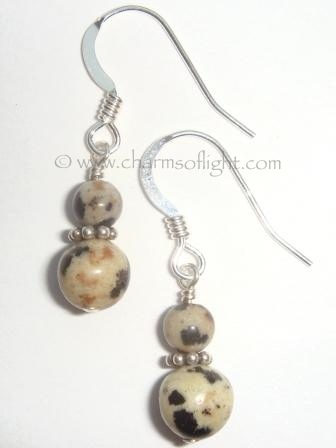 Dalmation Jasper Earrings